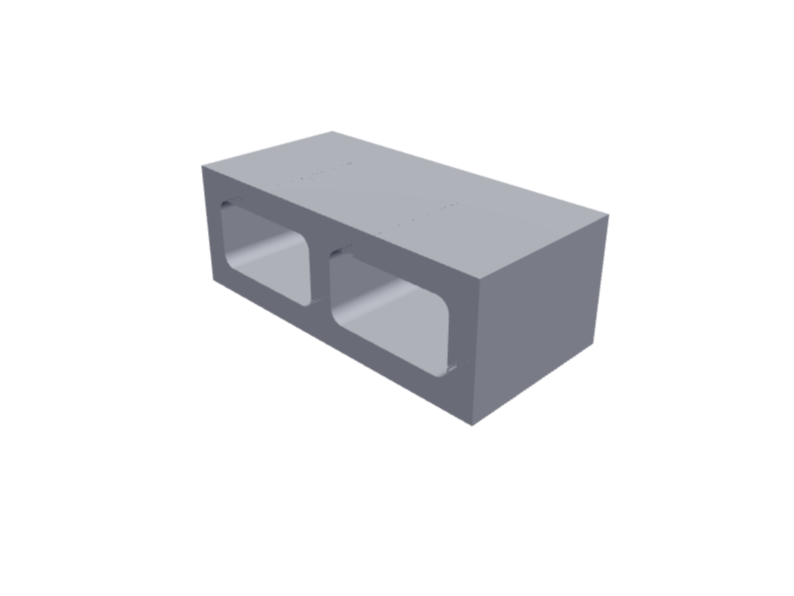 Concrete block 14x39x19